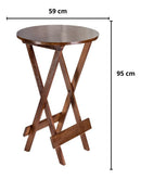 Conjunto Mesa Bistrô 90cm, 4 Banqueta Alta Bar Encosto Em Madeira - IMBUIA