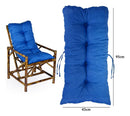 Conjunto Namoradeira, 2 Cadeiras Completo AZUL + 4 Almofadas + 1 Mesa Centro