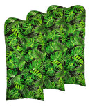 Conjunto Namoradeira, 2 Cadeiras Completo Folhas VERDE + 1 Mesa Centro + 4 Almofadas