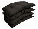 Conjunto Namoradeira, 2 Cadeiras Completo Cor: PRETO + 1 Mesa Centro + 4 Almofadas