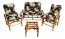 Conjunto Namoradeira, 2 Cadeiras Completo Rosa/BEGE + 1 Mesa Centro + 4 Almofadas