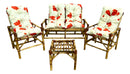 Conjunto Namoradeira, 2 Cadeiras Completo Rica + Mesa de Centro + Almofada