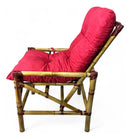 Cojunto Namoradeira, 2 Cadeiras Completo Vermelho + Mesa de Centro + Almofadas Exclusivas