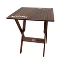 Conjunto Mesa Dobrável Madeira maciça 70x70 Personalizada Jack Daniel's + 4 Cadeiras - Marrom
